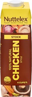 Nuttelex Chicken Style Stock Liquid | Allergen Free, Plant Based, Low FODMAP, Gluten Free, Dairy Free, Trans Fat Free, No Added MSG, Vegan, Stock Powder/Cube Alternative | Natural & Wholesome
