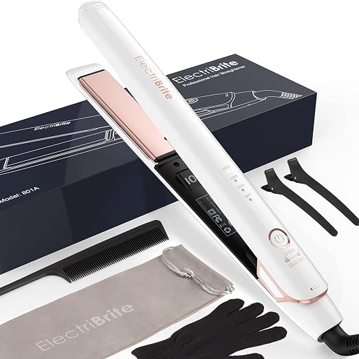 Amazon.com: Plancha de pelo, rizador de plancha 2 en 1 con placas flotantes  3D de 1 pulgada, turmalina de cerámica con 4 temperaturas ajustables,  adecuado para tipos de cabello fino y liso (