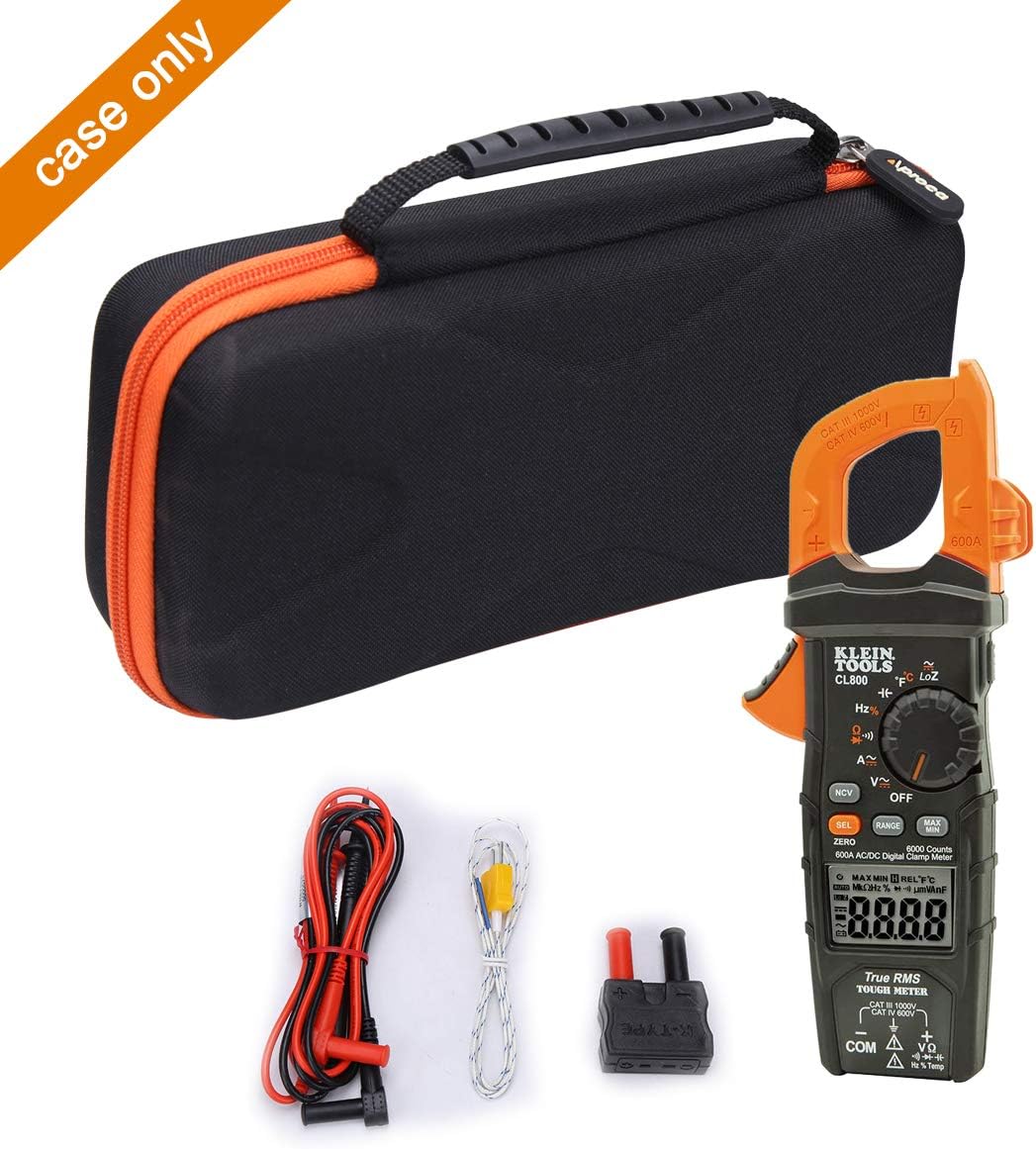 Aproca Hard Travel Storage Carrying Case for Klein Tools CL800 Digital Clamp Meter