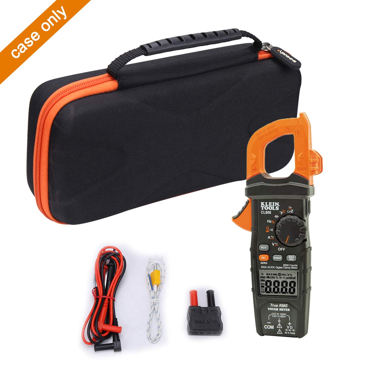 Case for Klein Tools CL800 CL810 CL700 CL600 Digital Clamp Meter, Case Only image 5