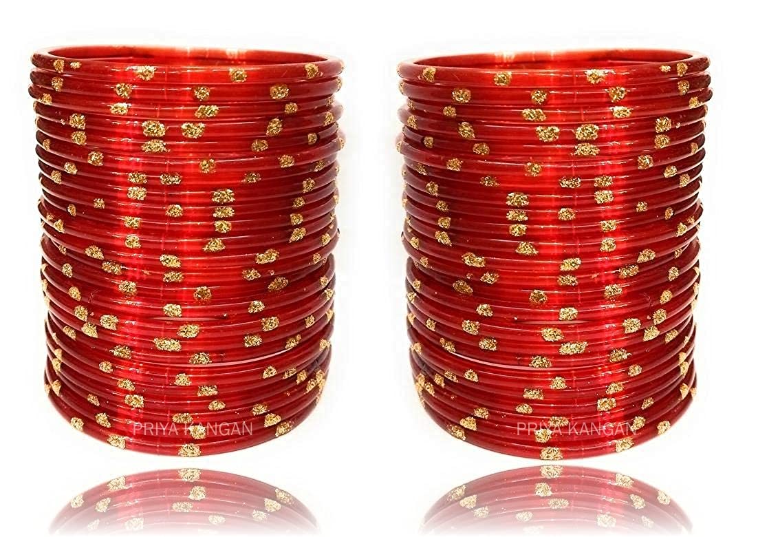 Elegant Zari Work Glass Bangles for Wedding & Party