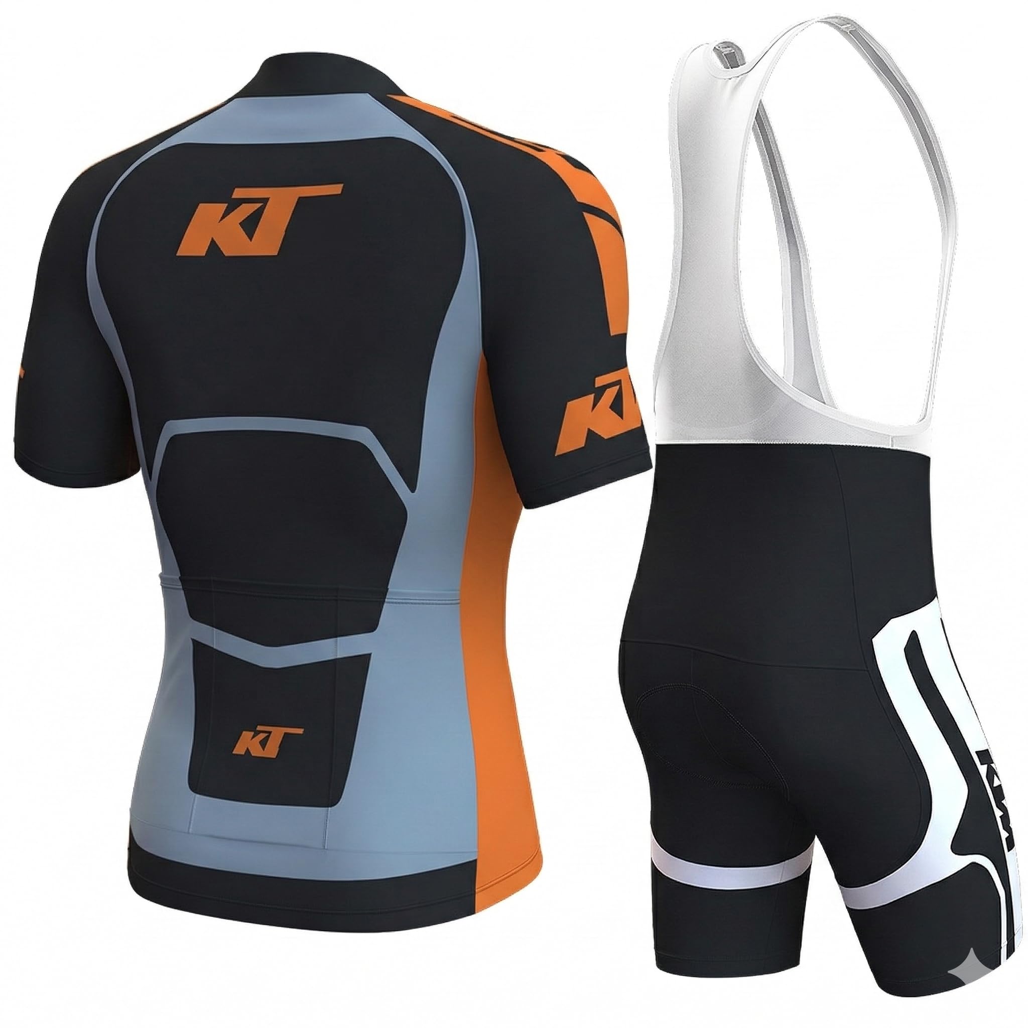 Conjunto De Traje De Ciclismo Hombre,Maillot Cómodo Equipacion Ciclismo Hombre Verano Y Culotte con Almohadilla De Gel 4d
