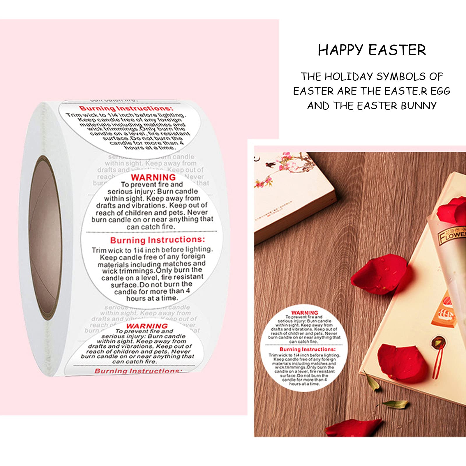 500 Etichette Olografiche Per Candele - Adesive 3.8cm Diametro - Foto 5