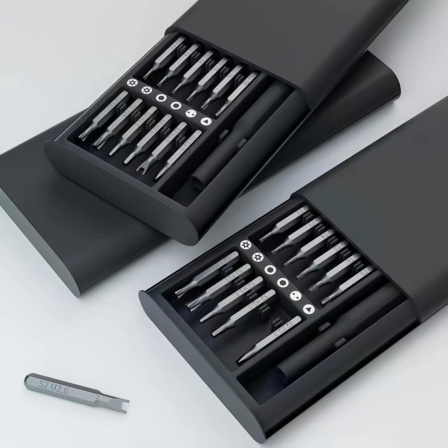 24-in-1 Professional Magnetic Precision Screwdriver Set - Repair Kit for Phone, Computer, Watch, Laptop, Eyeglass, Electronics (Bearing Steel)
