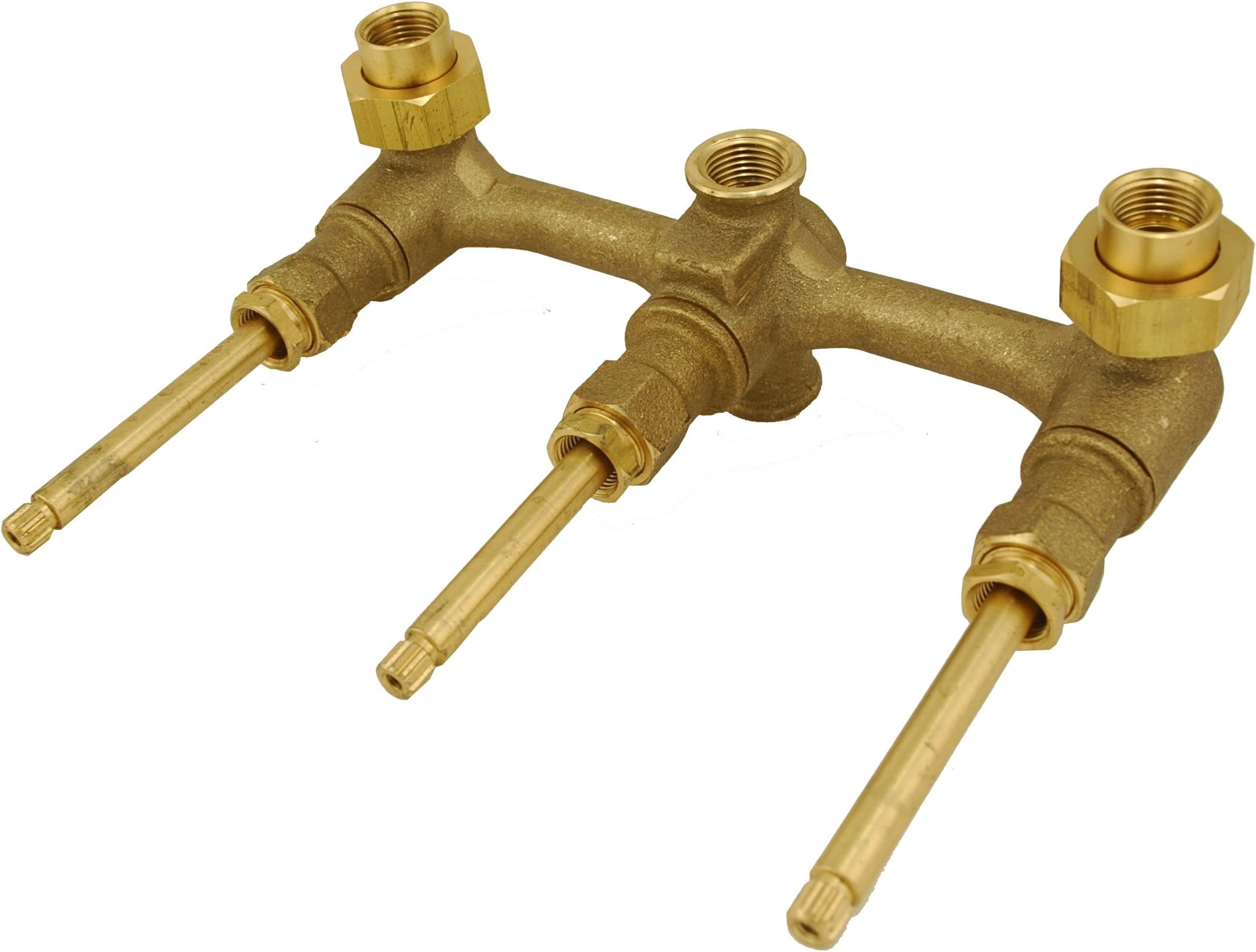 3-Handle Tub & Shower Rough-In Valve,Compatible/Replacement for Price Pfister Type 910-374, 910-385 Made By Plumb USA