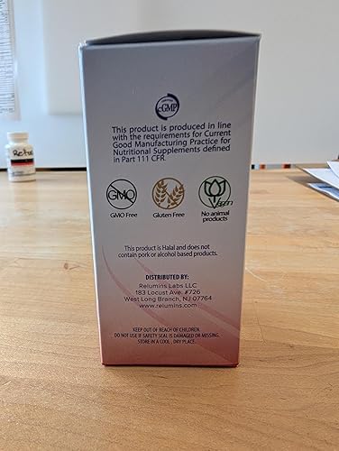 Miniatura 2 de Relumins Paquete de colágeno prémium y gluta avanzada, 1000 sobres  10 sobres de colágeno marino (sabor a vainilla) + 60 cápsulas vegetarianas