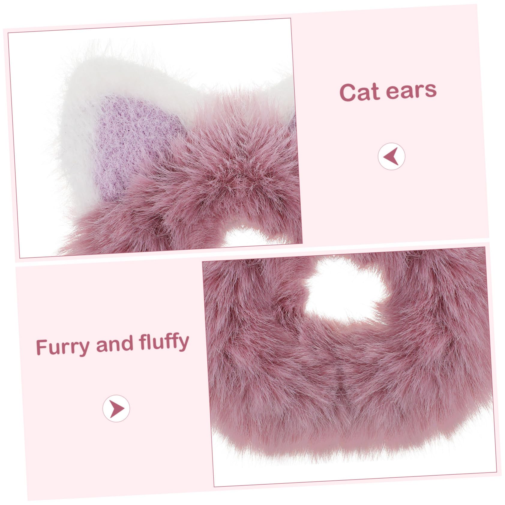 LALAFINA 18 Piezas anillo de pelo banda para el cabello gomas para el cabello tiara lazo para el pelo de felpa gomas para el pelo de las niñas elasticidad Venda cuerda de pelo sombrerería
