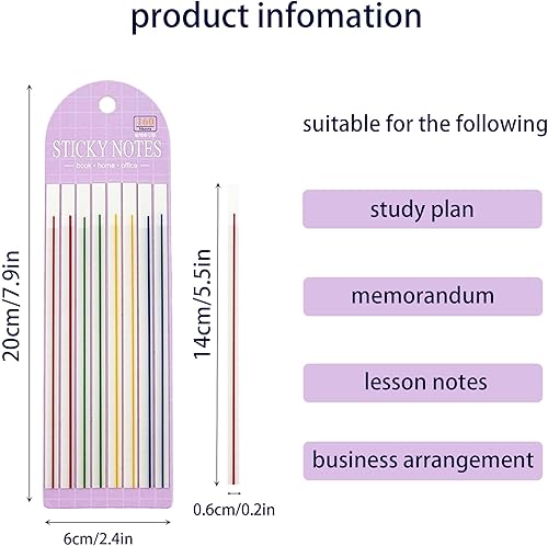 Miniatura 2 de 960 unidades de cinta iluminadora transparente para subrayar libros, pestañas adhesivas largas para anotar libros, kit de anotación de libros para