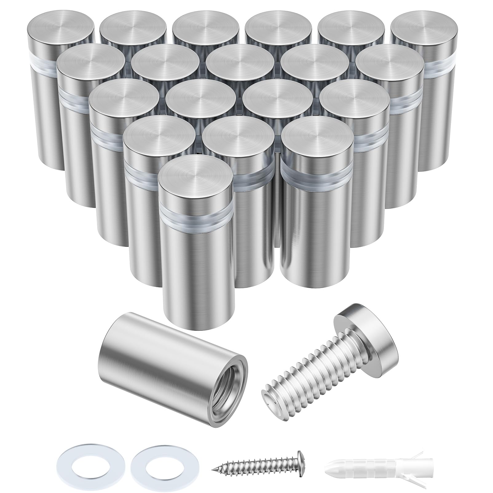 Acrylic Standoff Screws - 20 Pack for Signs -1