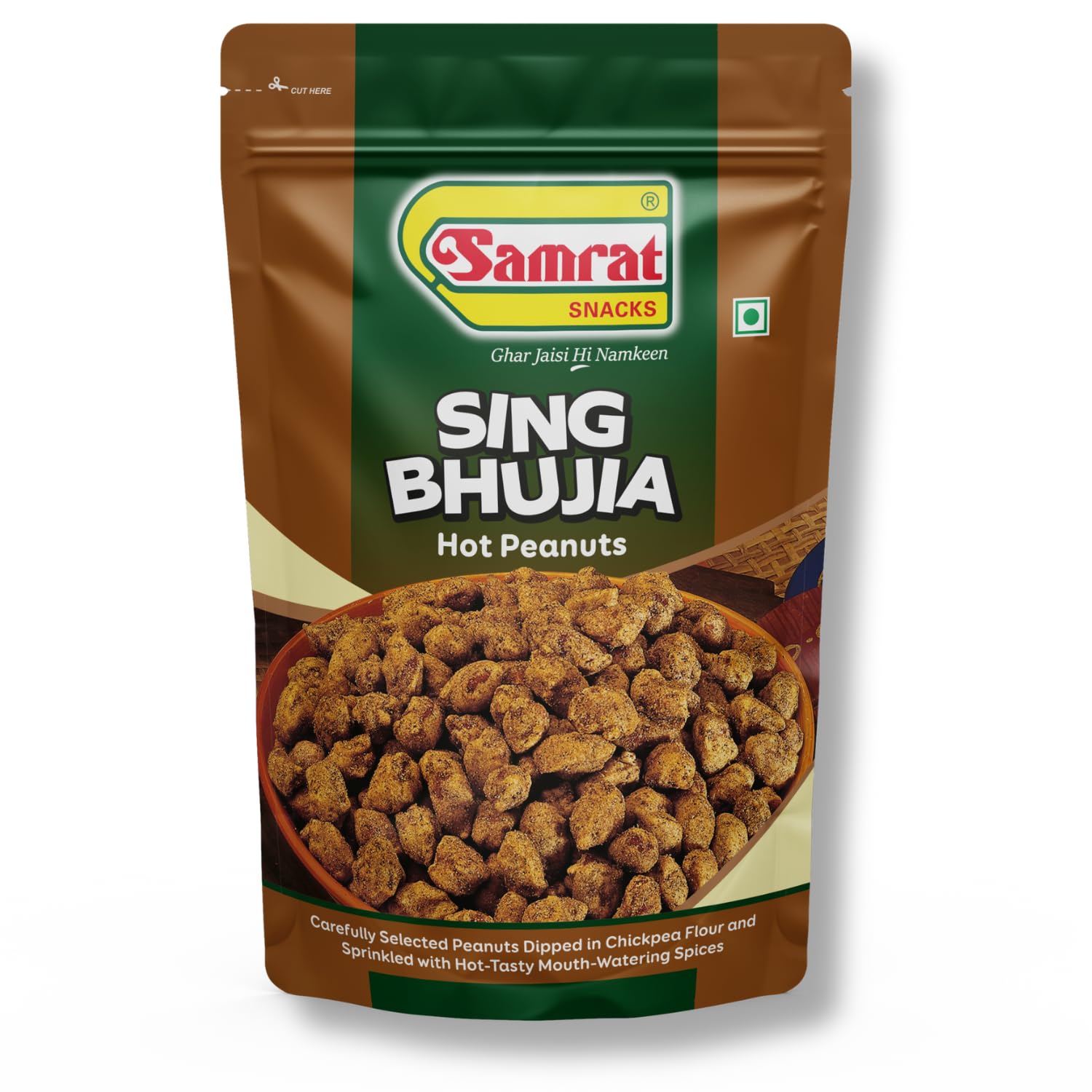 Samrat | Sing Bhujia Hot Masala Peanuts Namkeen | Whole Tasty Nuts Snacks for a Spicy Kick in Every Bite | Ghar Jaisi Hi Namkeen | (1 KG) (B0BJK3XCV3) Amazon Price History, Amazon Price Tracker