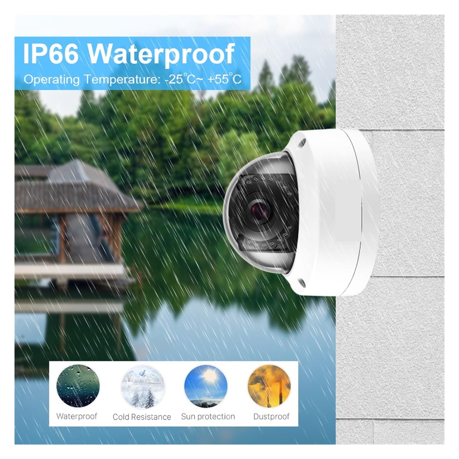 Zestaw NVR 16 Kanałów 4K H.265 AI, Kamera Kopułkowa Do Użytku Wewnętrznego, Odporna Na Akty Wandalizmu, 8 MP, 5, Monitoringu Wideo POE IP Z Dźwiękiem Wykrywanie Ruchu(None,16 NVR x 8PCS 8MP)