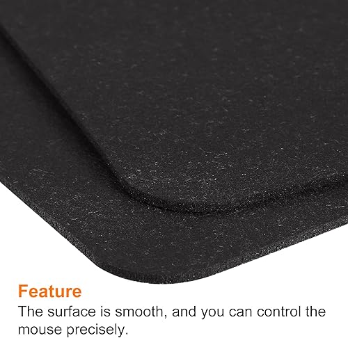 Miniatura 4 de PATIKIL Alfombrilla protectora de escritorio de 24 x 12 pulgadas, paquete de 2 alfombrillas suaves de doble cara para mouse pad para oficina y