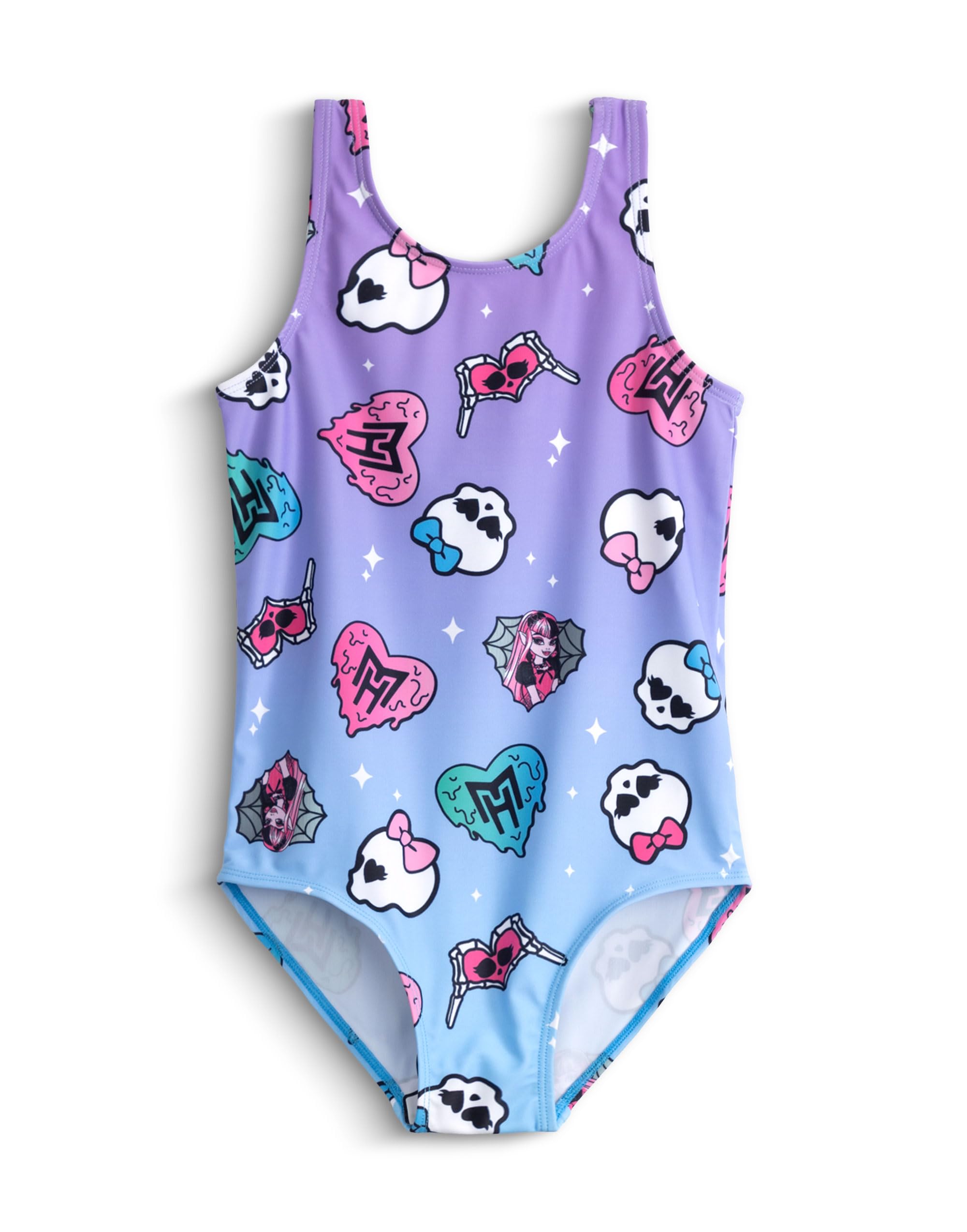 Monster High (13-14 Years) 1 Piece Swimming Costume (Girls Purple)