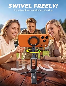 Lamicall for MagSafe Tripod Stand Dual-Side Magnetic with 1/4, Arca, Hook