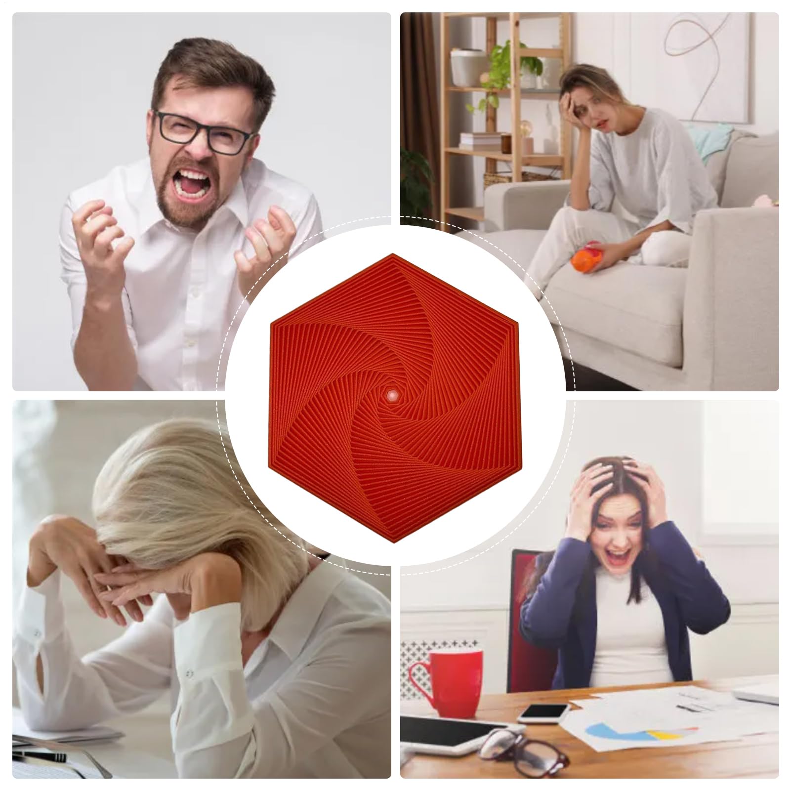 Fidget Jouet hexagonal pour soulager le stress - Impression 3D magique stéréoscopique - Pour jeux sensoriels lors de fêtes et de stress Fidget Jouet hexagonal pour soulager le stress - Impression 3D magique stéréoscopique - Pour jeux sensoriels lors de fêtes et de stress