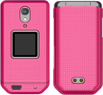 Nakedcellphone Combo for CAT S22 Flip Phone Case with Belt Clip - Hot Pink