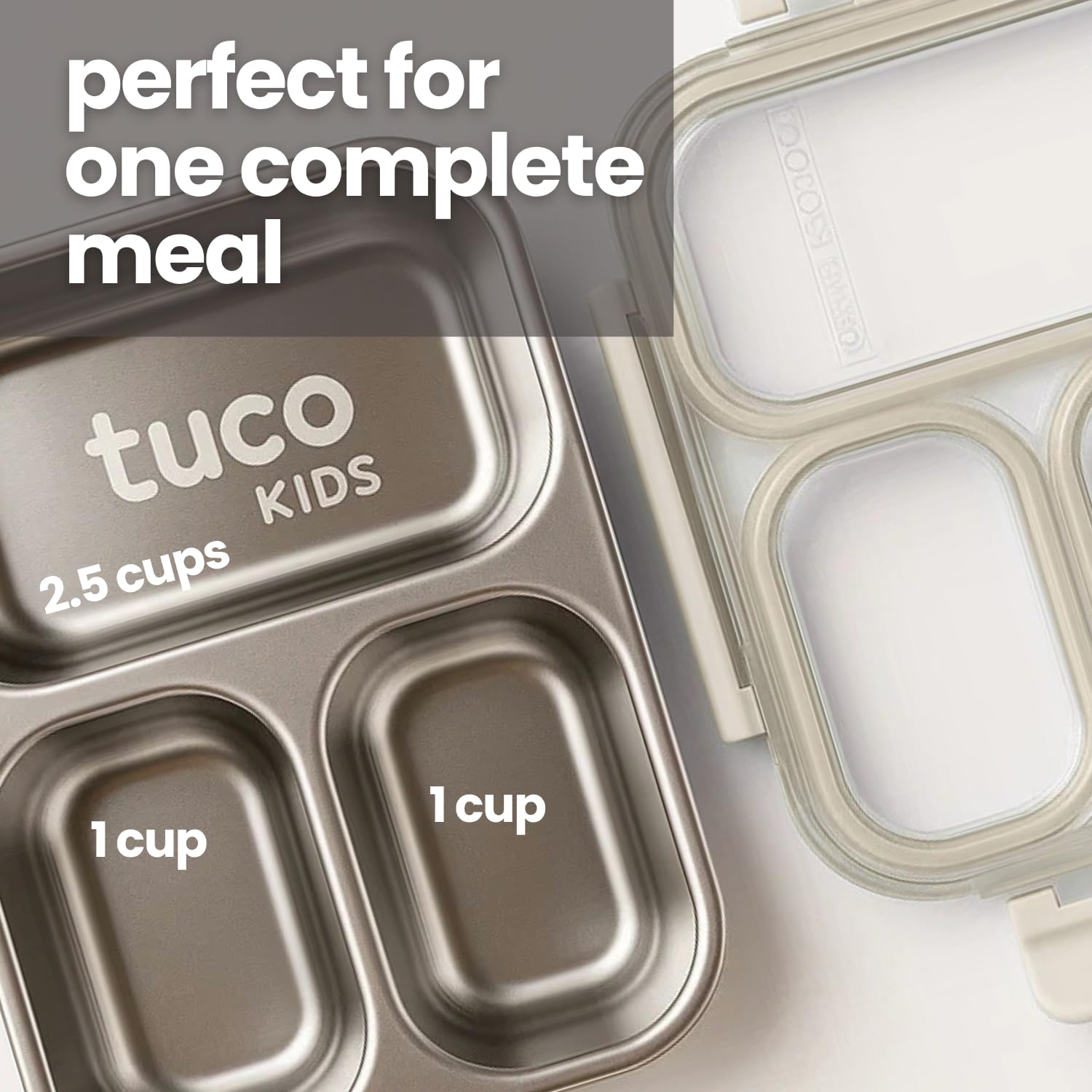 TuCo® Lunch Box 3 Compartment, 820ml, Yellow and Blue — Amazon image 6