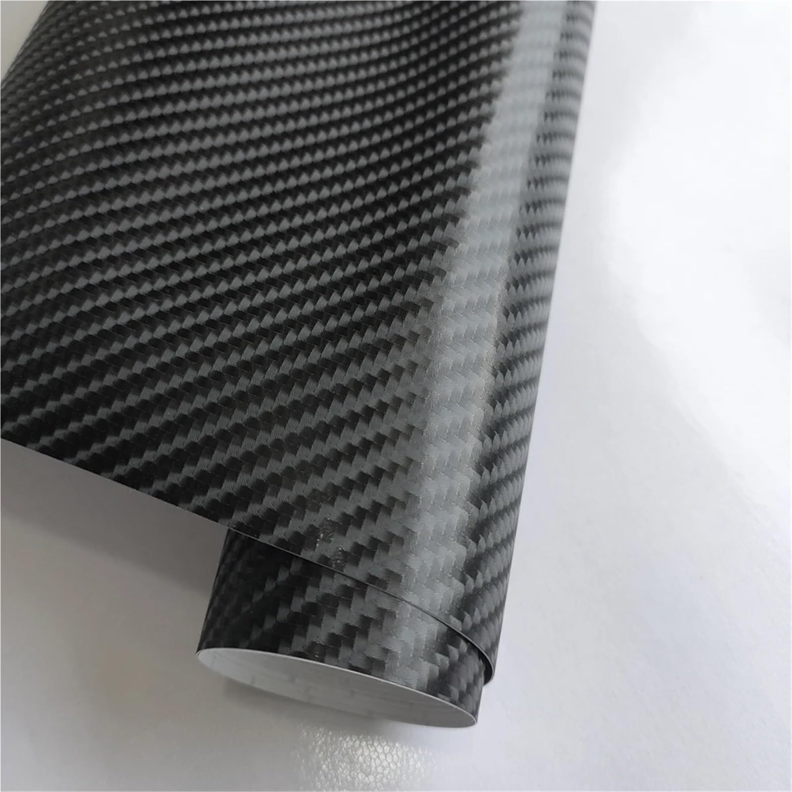 Czarna matowa folia winylowa 3D 4D 5D 6D z włókna węglowego, błyszcząca, wodoodporna, naklejki samochodowe, skórka na laptopa, samochód, motocykl(4D carbon,30cm x 152cm)