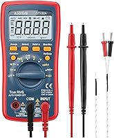Vista 1 de AstroAI Multímetro digital, TRMS 4000 cuenta voltios medidor (rango manual y automático); mide el probador de voltaje, corriente, resistencia