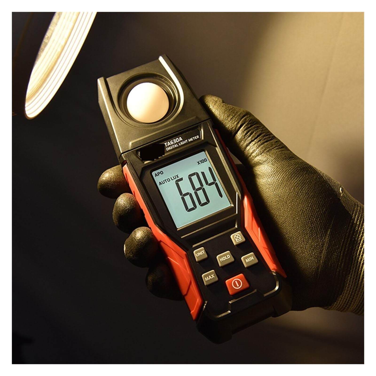 TA630 Luksometr Profesjonalny Luksomierz Przenośny Luksomierz Wysokiej Dokładności 0,1-200000LUX Iluminator Fotometr(TA630A)
