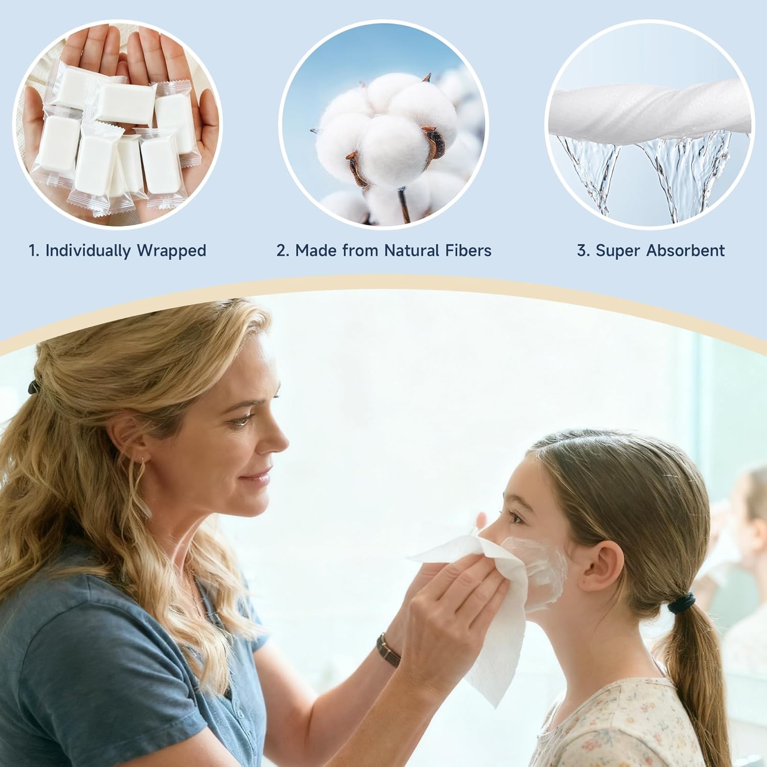 200 PCS Compressed Towels, Extra Thick Disposable Face Towel Tablets, Portable Bulk Compressed Coin Tissues for Home, Travel, Camping, Outdoor Sports - Image 3