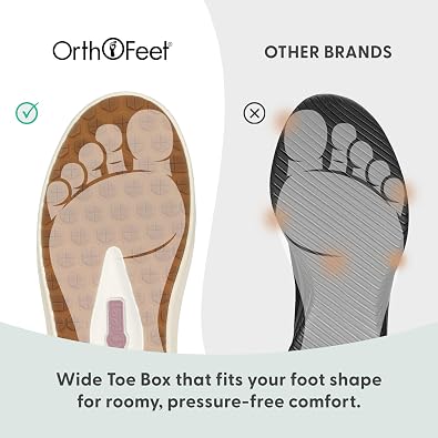 Orthofeet Womens Orthopedic Wander Hands-Free Knit Slip-On Casual Sneaker