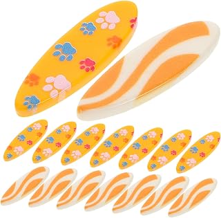 20pcs Mini Surfboard Decor DIY Resin Mediterranean Beach Accents for Home Office Dollhouse Nautical Crafting Fun for Family Bonding Party Decorations