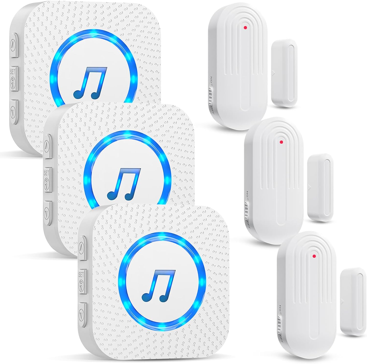 SanJie Door Chime,9-Mode Strobe Light