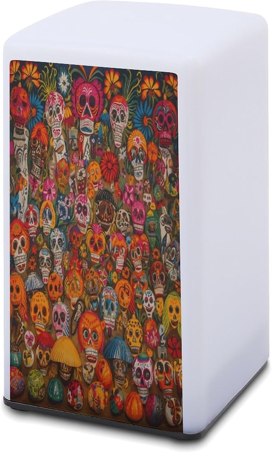 Cordless Night Light Battery Powered Dimmable Lamp for Reading Mexican Folk Art Small Desk Lamp for Bedroom Living Room Office