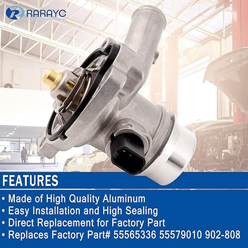 Miniatura 3 de Conjunto de carcasa de termostato compatible con Chevy Cruze 2011-2016  Buick Encore 2013-2020  55579010 902-808