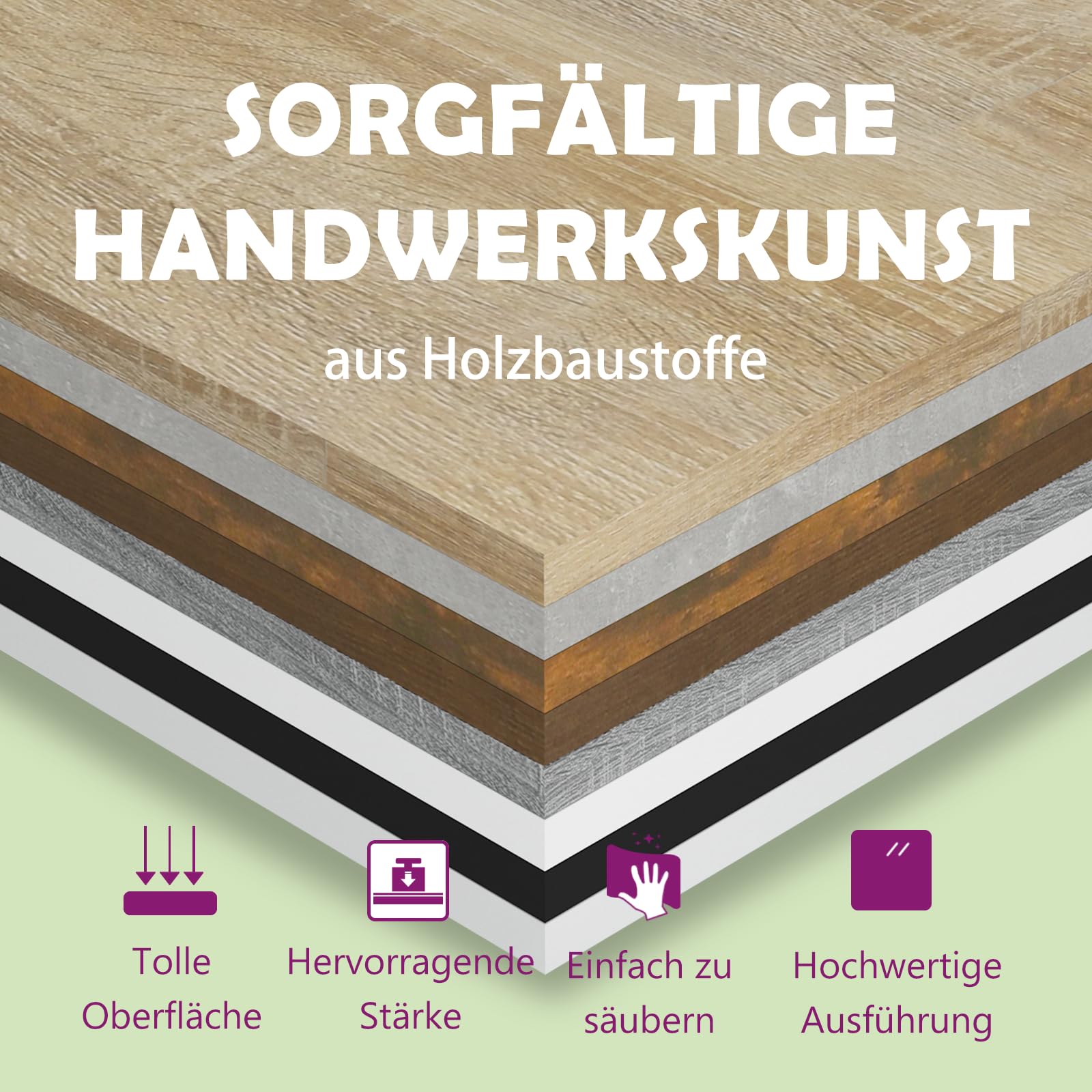 vidaXL Rollcontainer Büroschrank Sonoma-Eiche 60x35x75cm Holzwerkstoff