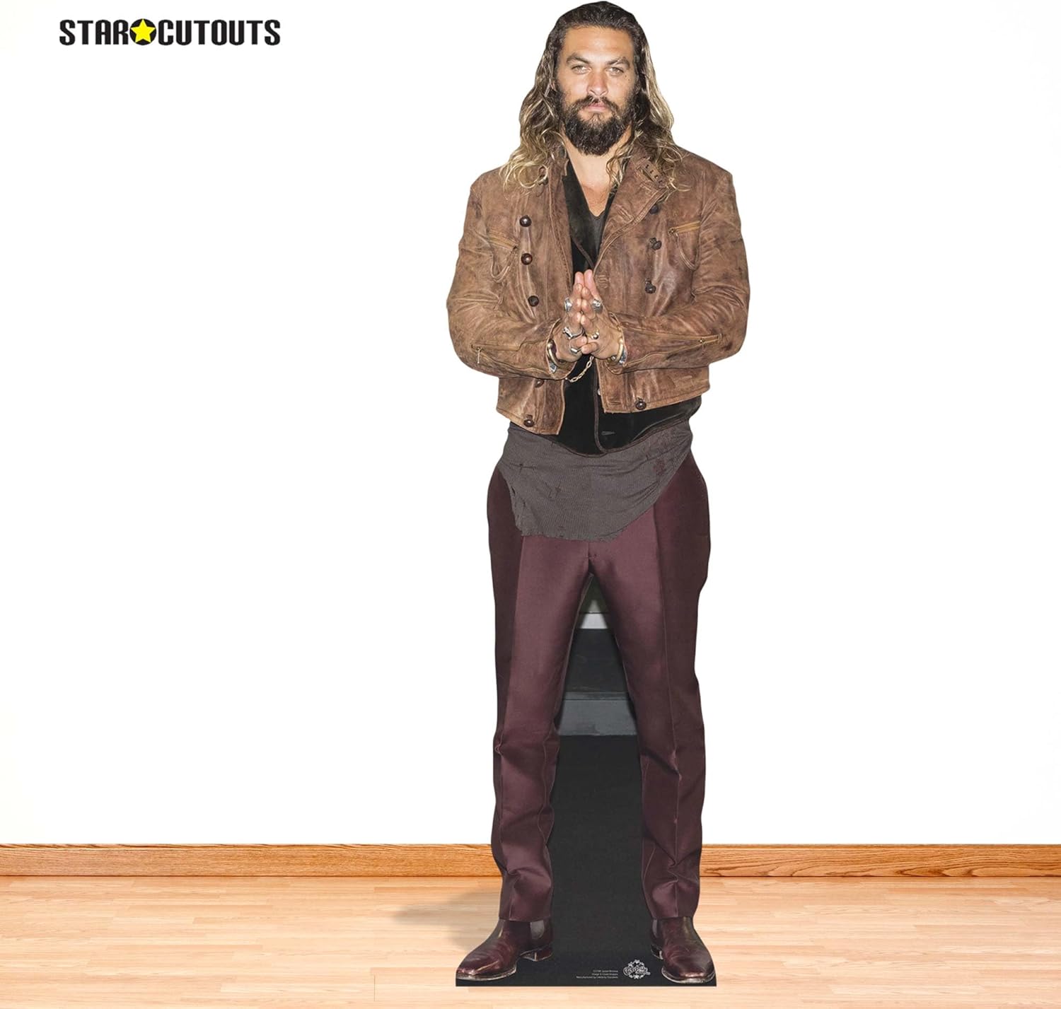 STAR CUTOUTS Jason Momoa Lifesize Cardboard Cutout with Free Mini Table Top Cut Out