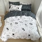 Koudi Pink White Gingham Duvet Cover Full Size for Kids Girls Small Checkered Comforter Cover Cute Plaid Bedding Set Soft Reversible Duvet Covers with Zipper Ties