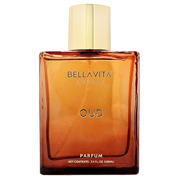 BellaVita Luxury Oud Unisex Perfume (3.4 fl.oz) | Premium Men & Women Parfum Fragrance | Warm Vanilla Perfume Oil | Long-Lasting & Warm Woody Arabic Parfum | Vegan & Cruelty-Free