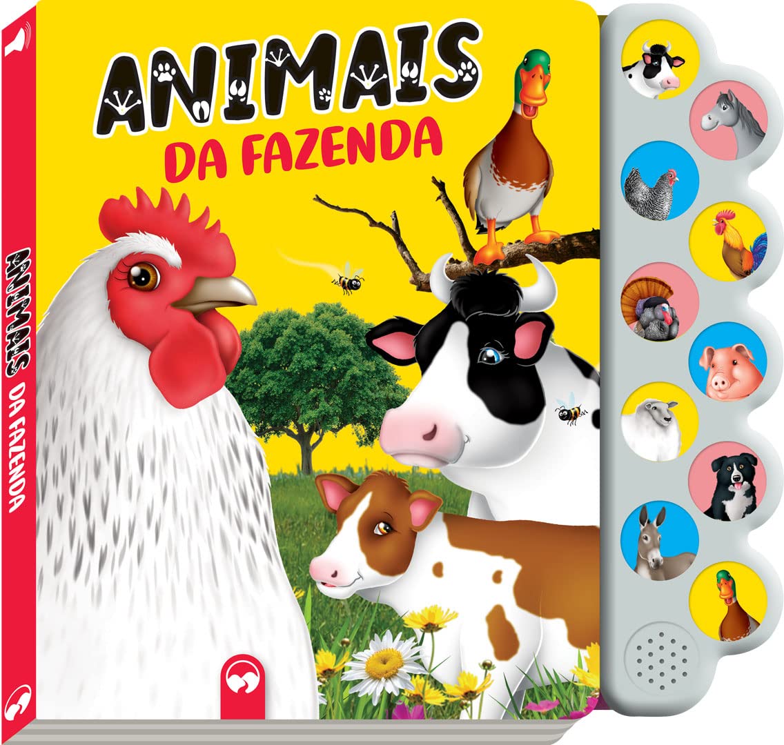 Animais da Fazenda: 10 Sons: Suaoilblna: 9786556650258: Amazon.com: Books