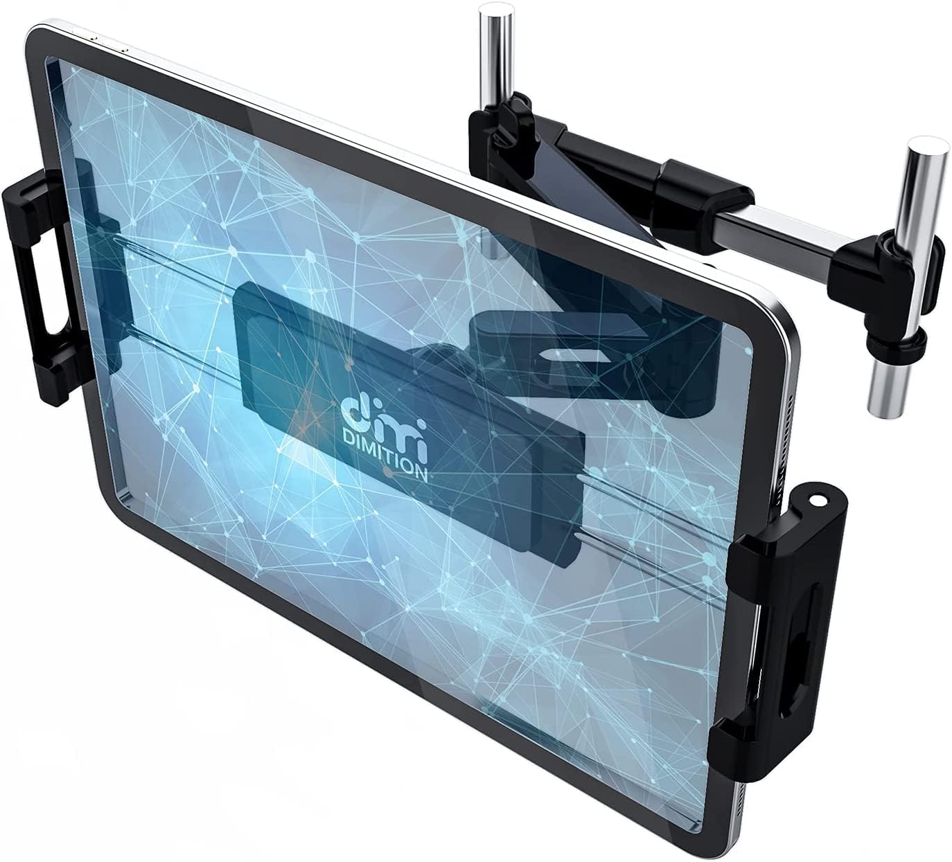 Tablet Holder for Car, DM Car Tablet Holder Back Seat for Kids, Headrest Tablet Holder Car Mount Compatible with iPad/Samsung Galaxy Tab/Switch/Kindle Fire/Microsoft Surface/Mobile Phone (Black)