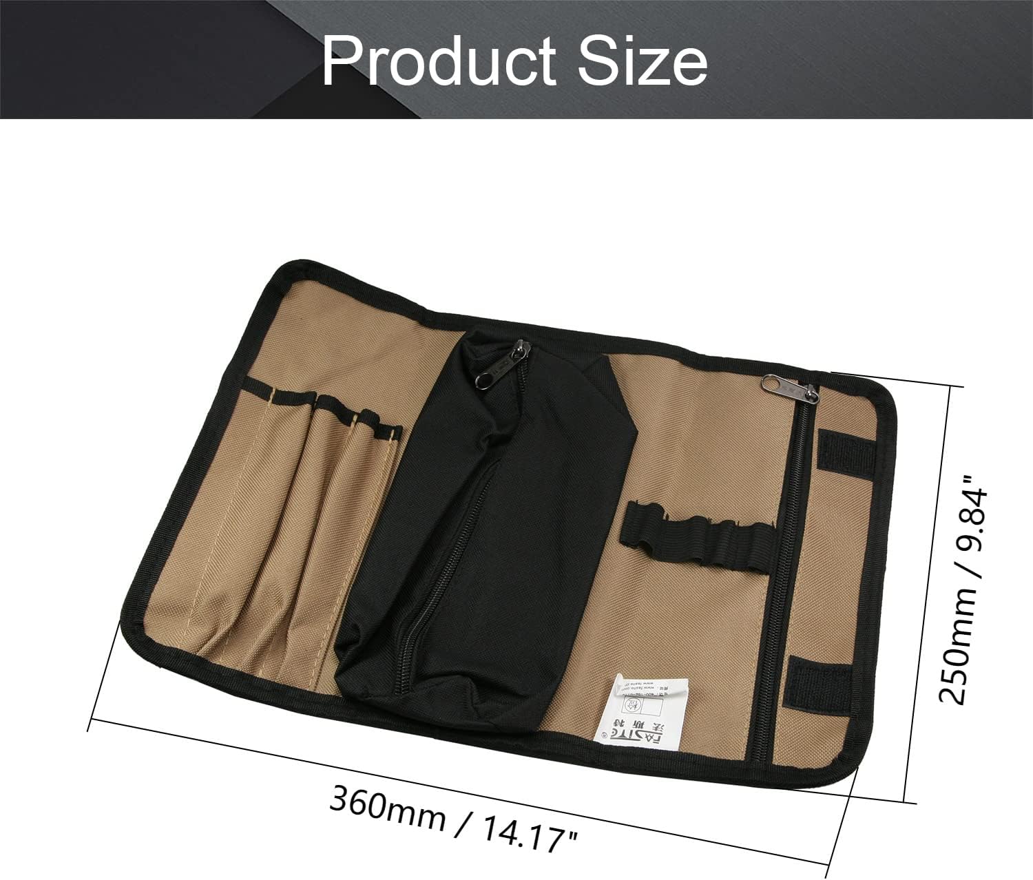 Utoolmart Professional Tool Pouch,Oxford Canvas Tool Pockets, Heavy Duty Tool Organizer,Fully Adjustable Work Belt,Waterproof,Protective Work Bag