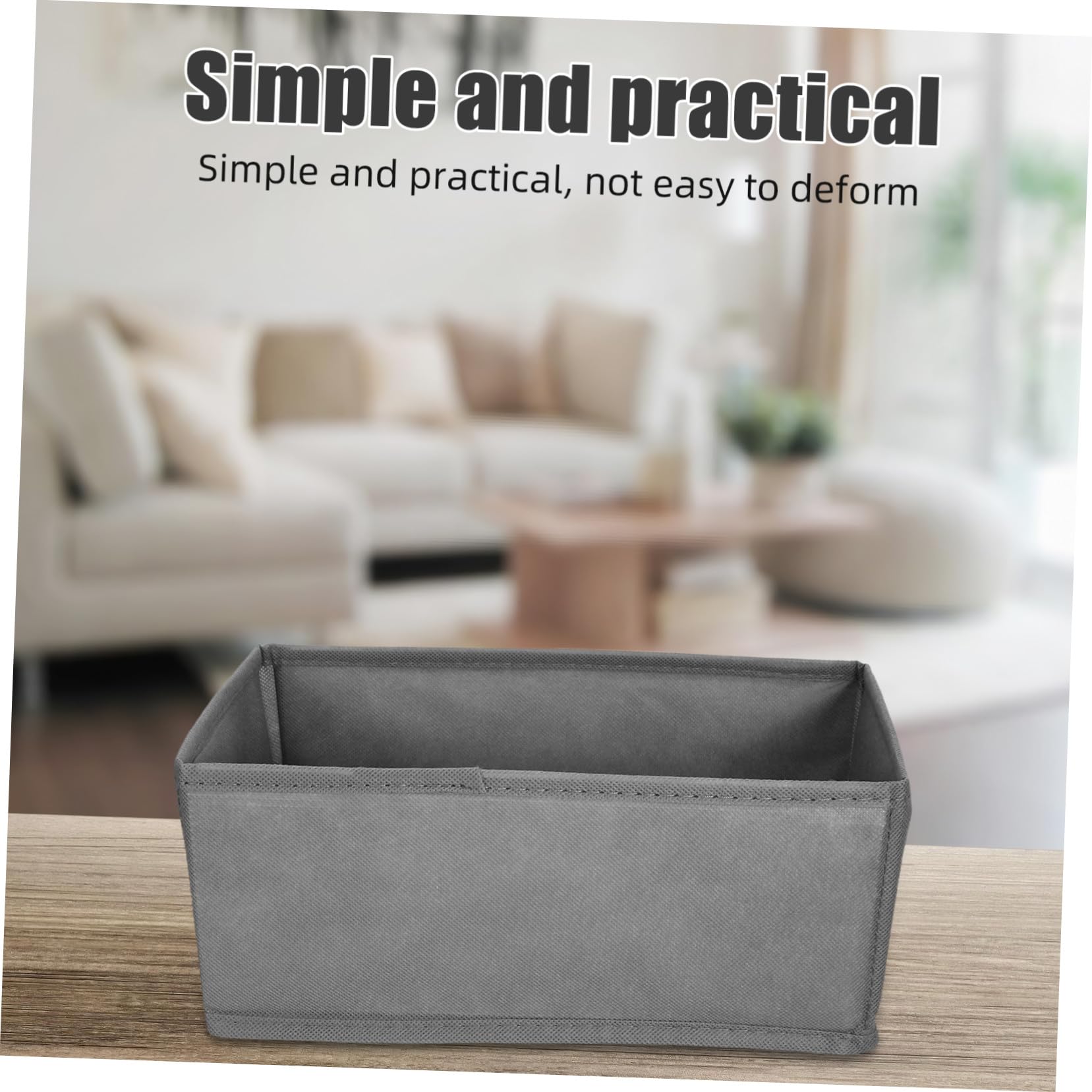 Gatuida 6stücke Stoff-unterwäsche-organizer für Bh und Socken-aufbewahrungsbox Wäscheschrank-organizer Schubladeneinsätze für Kleidung Regal-organizer Kleiderschrank-aufbewahrung