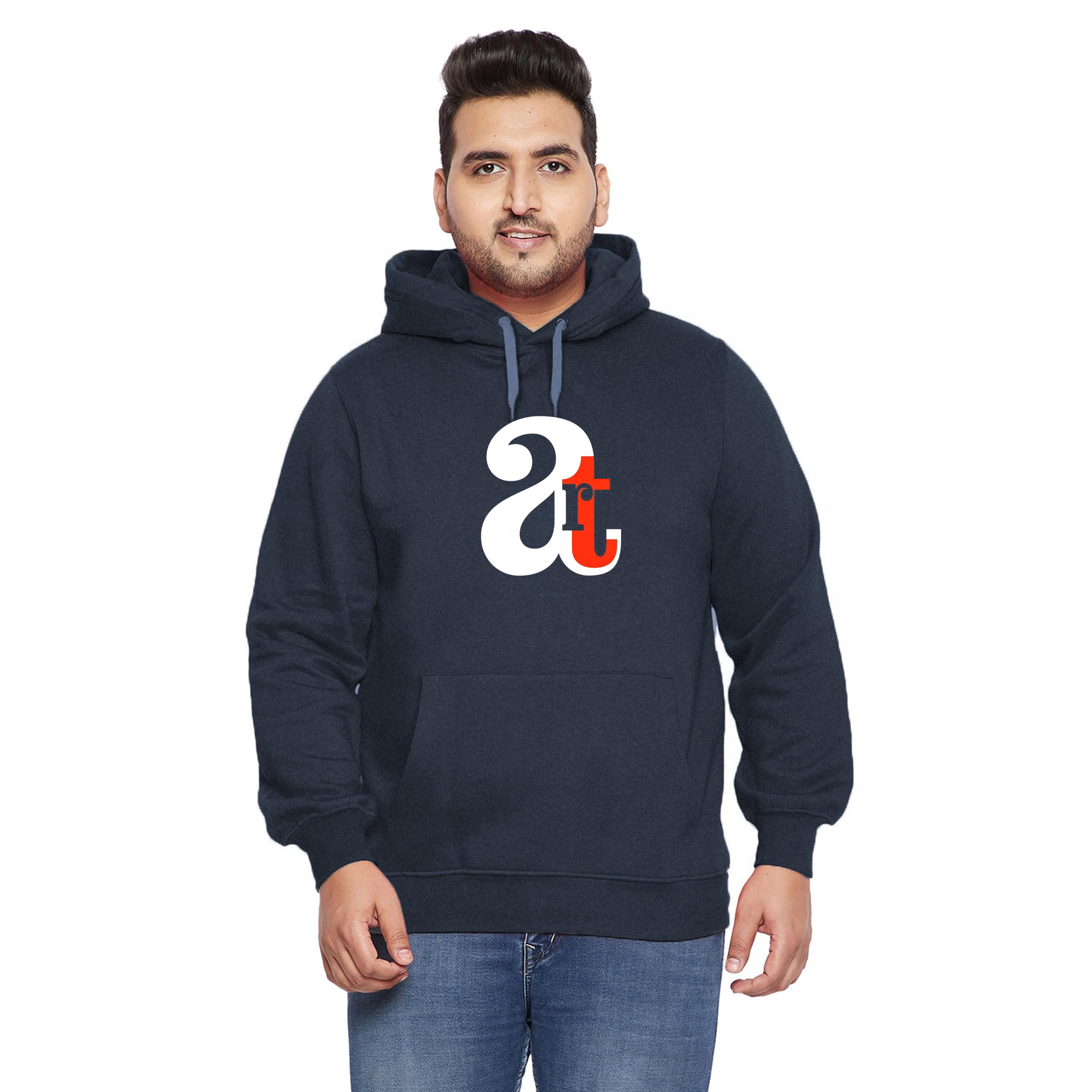 West Gate Clothing Plus Size 100% Cotton Men's Hoodie | Casual Mens Hoodies Suitable for Trip and Gym | 3XL,4XL,5XL Size Hoodie's/Sweatshirt | Wild Printed Hoodies-image-8