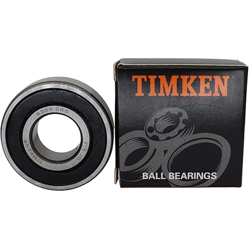 2PACK TIMKEN 6203-2RS Deep Groove Ball Bearing 17x40x12mm