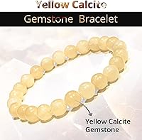 Vista 286 de Pulsera de turmalina negra, pulsera de cristal curativo natural para mujeres y hombres, pulsera de cuentas redondas de 0.315 in para espiritual