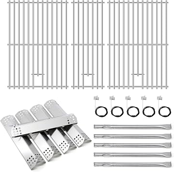 Replacement Parts for Nexgrill 720-0882A Evolution Infrared Plus 5-Burner Grill, Stainless Steel Heat Plates, Burner Tubes and Igniter, Grill Grates for Nexgrill 5 Burner 720-0882A Gas Grill