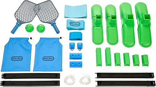 Miniatura 2 de Little Tikes Juego de pickleball TotSports, experiencia deportiva al aire libre para niños y niñas a partir de 5 años
