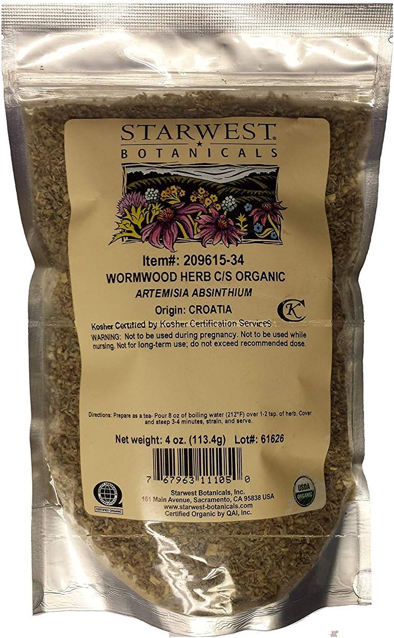 Starwest Botanicals Organic Wormwood Herb