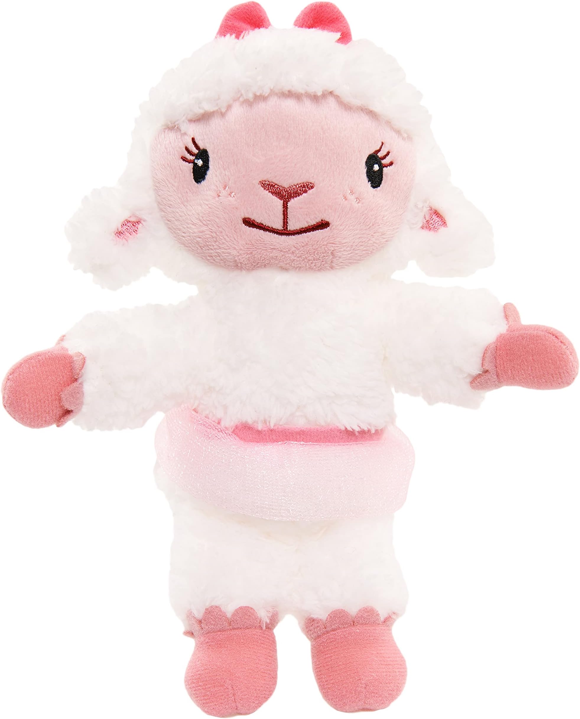 Disney Junior Doc McStuffins 8-inch Small Lambie Beanbag Plush Stuffed Animal, Soft Plushie, Kids Toys for Ages 2 Up by Just Play