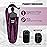 REDCAMP Ultra Lightweight Mummy Sleeping Bag for Backpacking, Hiking and Camping, Comfort for Adults Warm Weather, Hooded with Compression Sack, Purple (87x 31)