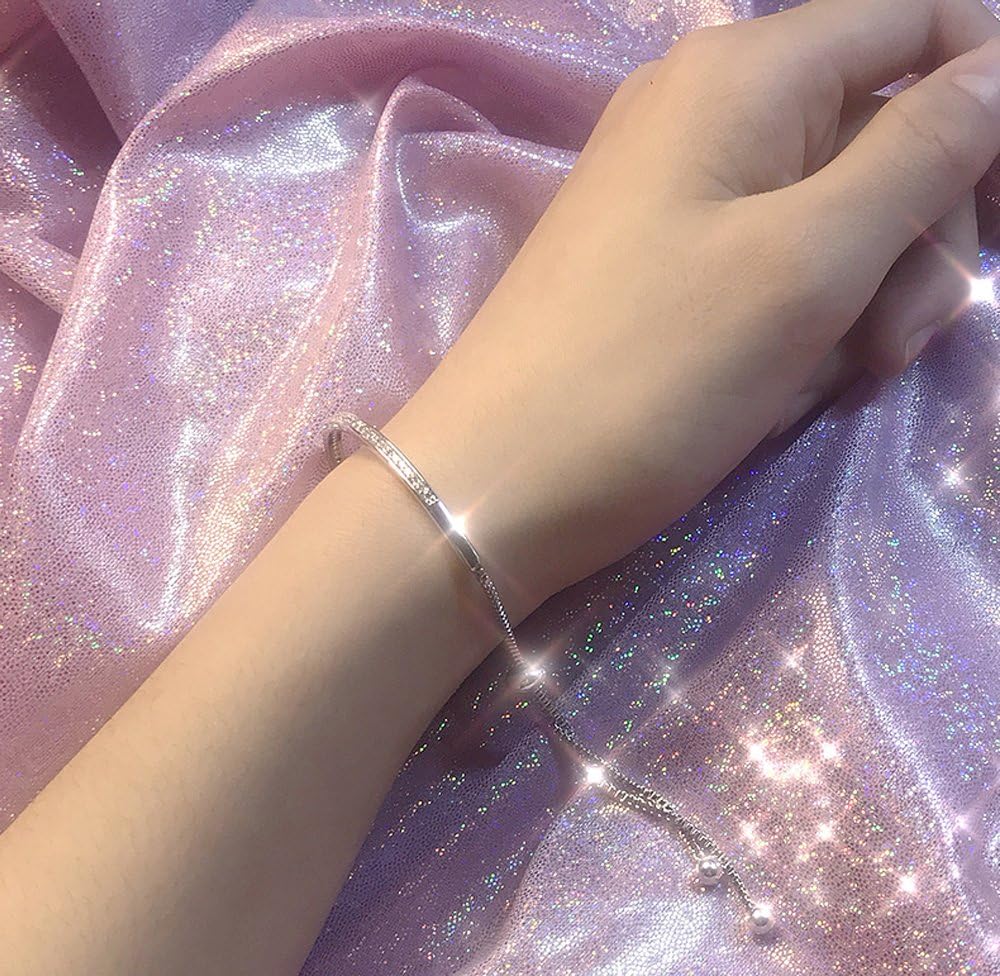 ASHMITA Fashion Rose Gold Bracelet for Women Girl Dainty Slider Bracelets Jewelry - Image 2