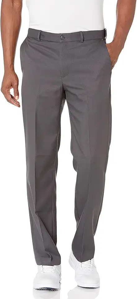 PGA TOUR Men's Golf Pants with Expandable Waistband, Flat Front, Moisture-Wicking, Sun Protection, Stretch Lightweight Twill