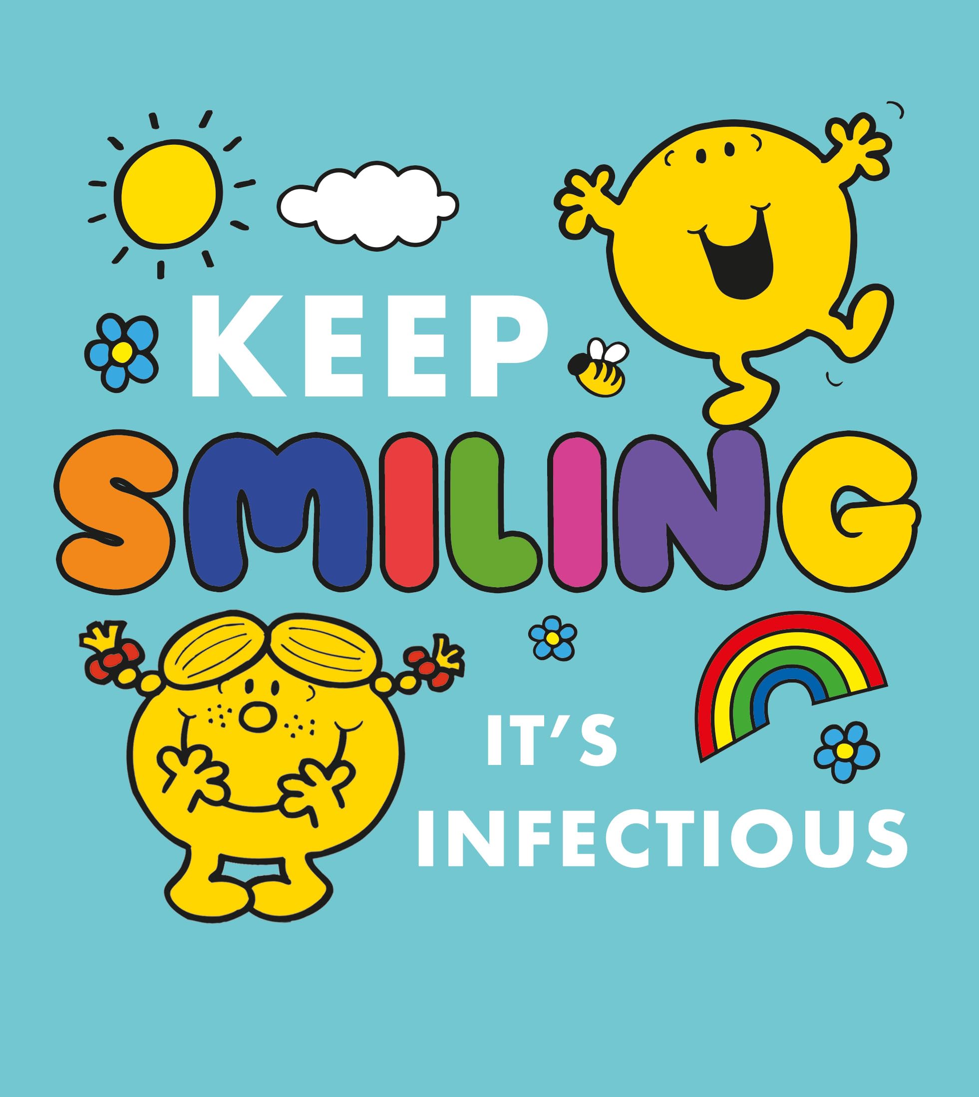 MR MEN AND LITTLE MISS 'KEEP SMILING' CARD BLANK INSIDE