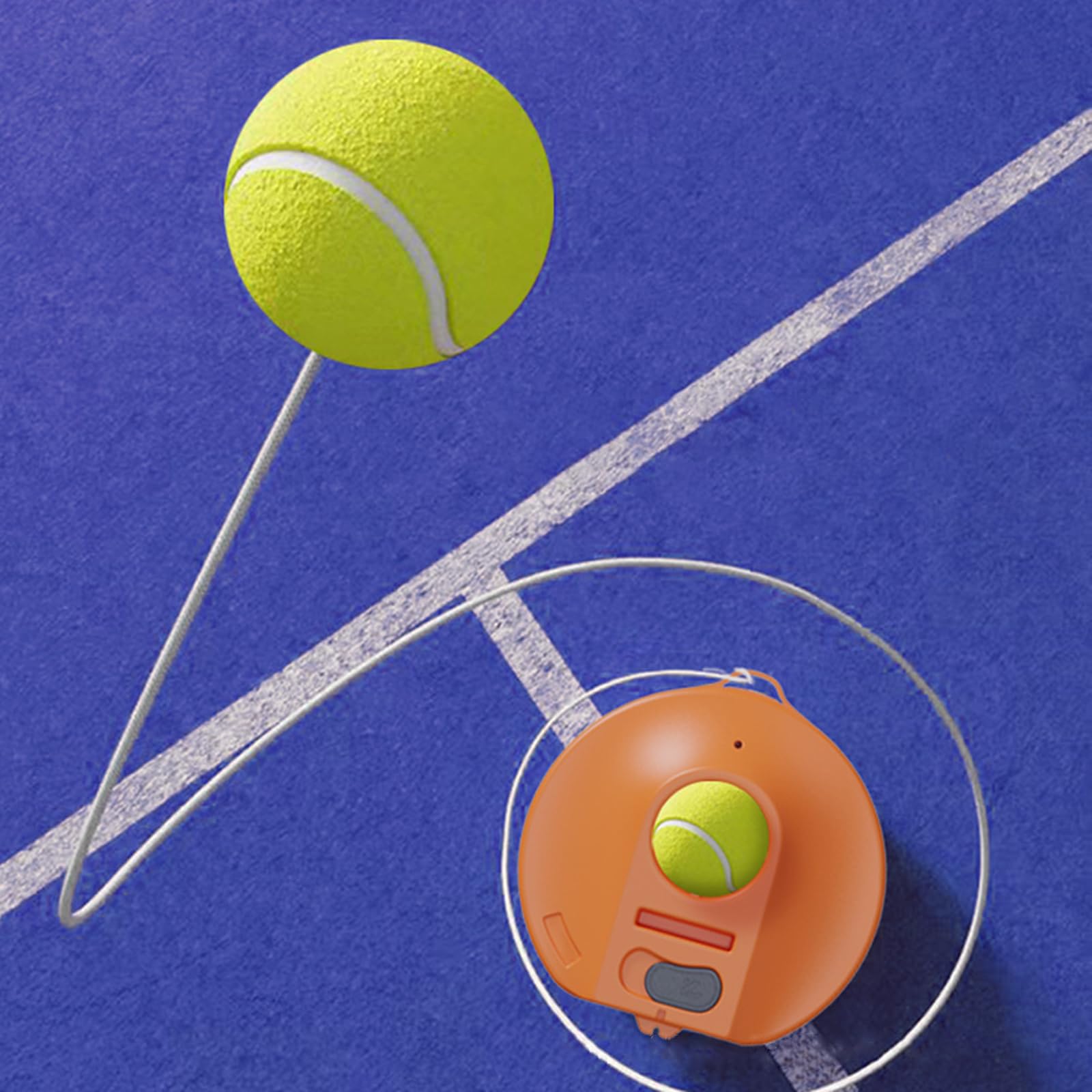 Juego de pelotas de rebote para entrenadores de tenis, equipo de entrenamiento de tenis portátil, autoprácticas, rebotes, entrenador de tenis, prácticas de tenis, dispositivo de entrenamiento de